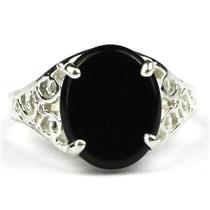 SR057, Black Onyx, 925 Sterling Silver Ring