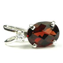 925 Sterling Silver Pendant, Mozambique Garnet, SP021