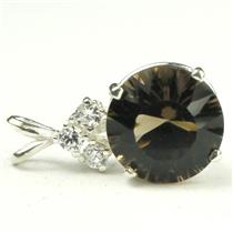 SP087, Smoky Quartz, 925 Sterling Silver Pendant