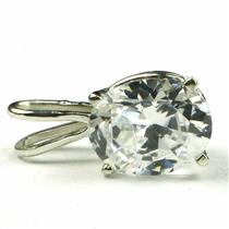 925 Sterling Silver Pendant, Cubic Zirconia, SP002