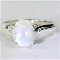 SR058, Rainbow Moonstone, 925 Sterling Silver