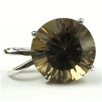 SP089, Smoky Quartz 925 Sterling Silver Pendant