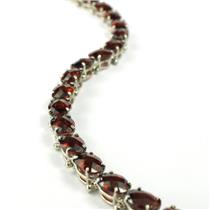 SB002, Mozambique Garnet 925 Sterling Silver Bracelet