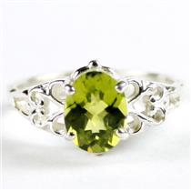 SR302, Peridot, 925 Sterling Silver Ring