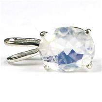 925 Sterling Silver Pendant, Rainbow Moonstone, SP002