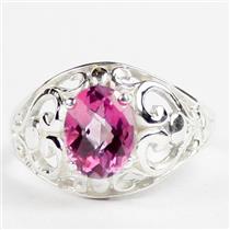 Pure Pink Topaz, 925 Sterling Silver Ring, SR111