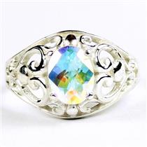 Mercury Mist Topaz, 925 Sterling Silver Ladies Ring, SR111