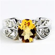 Citrine, 925 Sterling Silver Ladies Ring, SR281