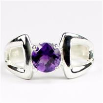 SR307, Amethyst, 925 Sterling Silver Ladies Ring