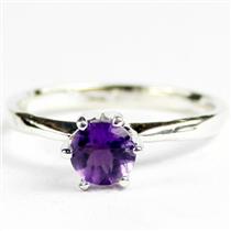 SR311, Amethyst, 925 Sterling Silver Ladies Ring
