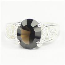 Smoky Quartz, 925 Sterling Silver Ladies Ring, SR369
