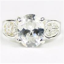 Cubic Zirconia, 925 Sterling Silver Ladies Ring, SR369