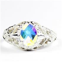 Mercury Mist Topaz, 925 Sterling Silver Ladies Ring, SR113