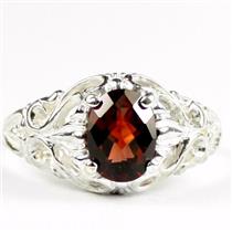 Mozambique Garnet, 925 Sterling Silver Ladies Ring, SR113