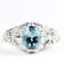 Paraiba Topaz, 925 Sterling Silver Ladies Ring, SR113