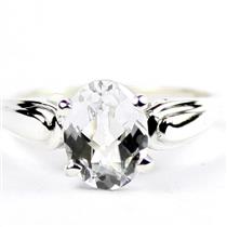 Silver Topaz,  925 Sterling Silver Ladies Ring,  SR058