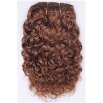Light auburn # 10 curly mohair weft coarse  7-8" x200"  26549  FP