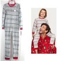 Family PJs Kids One Piece Pajama Winter Fairisle Choose Size New Boys Girls