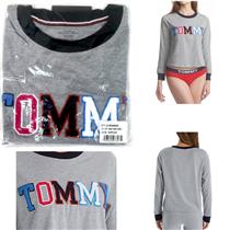 Tommy Hilfiger Womens Long Sleeve Pajama Top Gray Choose Size New