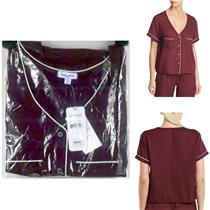 Splendid Womens Cropped Short Sleeve Lounge Pajama Top Fig Choose Size New