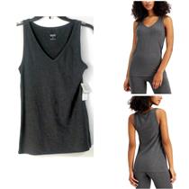 Alfani Womens Ultra Soft Modal Pajama Top Charcoal Heather Choose Size New