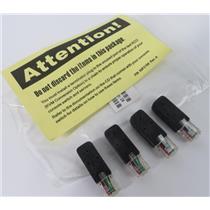 New IBM PN: 32P1710 RJ-45 Terminator Kit Pack Of 4 -Plugs for KVM Console-Server