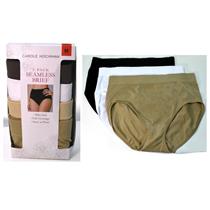 5 Pair Carole Hochman Womans Seamless Brief New Size S Neutral Open Pkg