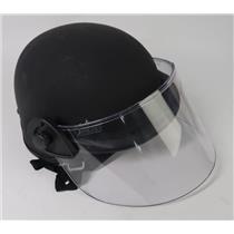 Ceradyne Model BA3A Level IIIA Ballistic Helmet W/ Half Face Shield - One Size