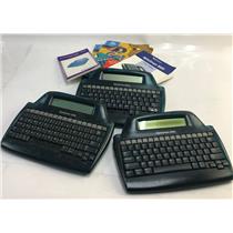 VINTAGE Lot of 3 AlphaSmart 3000 Portable Word Processors & More - SEE INFO