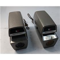 Lot of 2 RapidPrint AR-E / ARC-E Eletric Time and Date Stamp With Keys - WORKING