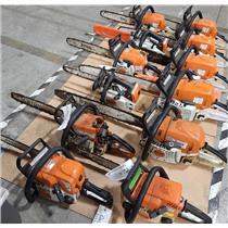 Lot Of 12 Stihl Gas-Powered Chainsaws Various Sizes - PICKUP ONLY - SEE PHOTOS