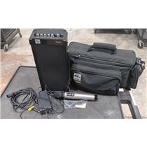 Lot of 4 LightSpeed LES-705iR Infrared Portable Speaker W /POWER ADAPTER And Mic