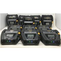 Lot of 11 Zebra QLn420 Mobile Thermal Bluetooth Printers w/ 4 Batteries