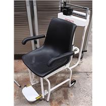 Detecto Model 1475 Portable Mechanical Chair Scale (Imperial / Metric) - WORKING
