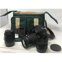 Canon EOS Rebel T6 18MP DSLR Camera w/55-250mm & 18-55mm EFS Lenses - SEE INFO