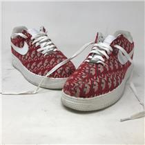 Nike Air Force 1 Sneakers W/ Custom All Over Print Fabric - Size 9US (42.5EU)