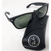 Ray-Ban RB2132 New Wayfarer 622 58-18 145 3N Black Frame Green Lens Sunglasses