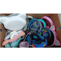 Large Lot of Wired Children Headphones - JLab JBuddies Unicorn I37 Kids & More