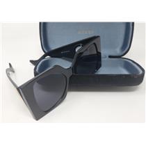 Gucci 9587 60 22-143 Oversized Black Frame Sunglasses W/ Gray Lens MADE IN ITALY