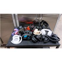 Large Lot of Assorted Wireless Bluetooth Headphones - JLab Altec Lansing & More