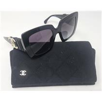 Chanel 5474-Q c.622/S6 52-21 140 3N S Black Frame Sunglasses - MADE IN ITALY