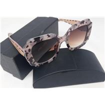 Prada 6220 57-25-140 Pink Tortoise Frames W/ Brown Gradient Lenses & Prada Case
