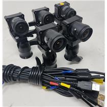 Lot Of 5 OptiTrack SLIM 3U Motion Capture Cameras W/ Tamron Lenses & Mounts