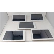 Lot of 5 Crestron Electronics TSW-1060-W-S 10.1" Touch Screen Control Panels