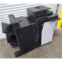 HP LaserJet Enterprise Flow MFP M830 Printer Scanner Copy Machine W/ Finisher