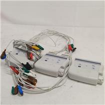Lot of 3 Welch Allyn WAM ECG Acquisition Modules 30012-019-56 w/ 2 Lead Sets