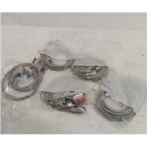 NEW OLD STOCK Lot of 4 GE Marquette L02-05-29P 5-Lead EKG Grabbers w/ L02-05-51P