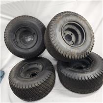 Lot Of 4 LSI Elite 18x8.50-8 NHS Tires With 8" Rims - SEE PHOTOS - PICKUP ONLY