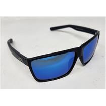 Costa Del Mar 06S9018-3563 Rincon Black Frame W/ Blue Mirror Lens Sunglasses