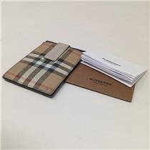 Burberry Check / Money Clip Card Wallet Case w/ Paperwork - SEE PHOTOS